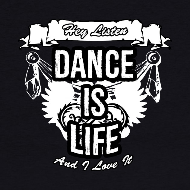 Dance Is Life Creative Job Typography Design by Stylomart